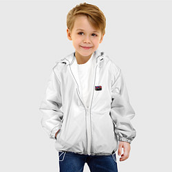 Куртка с капюшоном детская Mercedes amg, цвет: 3D-белый — фото 2