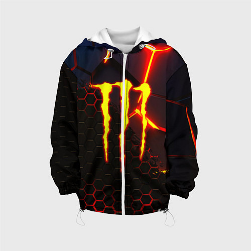 Детская куртка Monster energy броня краски / 3D-Белый – фото 1