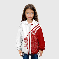 Куртка с капюшоном детская Россия, цвет: 3D-белый — фото 2
