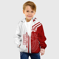 Куртка с капюшоном детская Россия, цвет: 3D-белый — фото 2