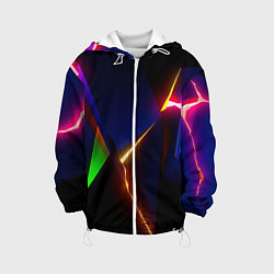 Детская куртка Neon colored geometric