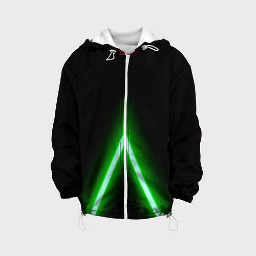 Детская куртка Color neon green / 3D-Белый – фото 1