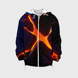 Куртка с капюшоном детская Orange rift, цвет: 3D-белый