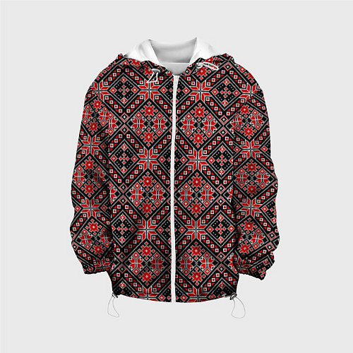 Детская куртка Славянский стиль - орнамент / 3D-Белый – фото 1