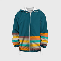 Детская куртка Индиго и шумовой градиент заката с текстурой