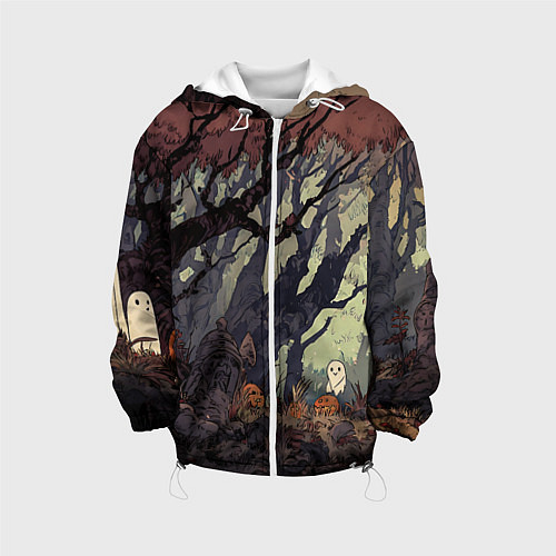 Детская куртка Призрачный лес / 3D-Белый – фото 1