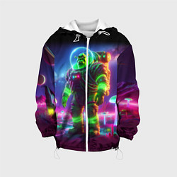 Детская куртка Космонавт Шрук в неоновом скафандре на загадочной