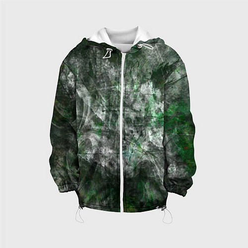 Детская куртка Абстракция - acid boom / 3D-Белый – фото 1