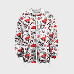 Детская куртка Новогодние черепа