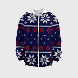 Детская куртка Вязаный новогодний узор