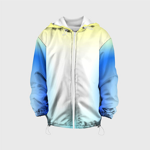 Детская куртка Color yellow blue white / 3D-Белый – фото 1