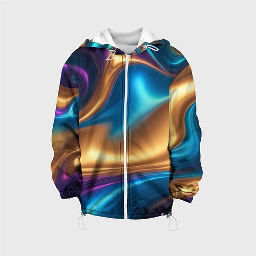 Детская куртка Сплавы разноцветные / 3D-Белый – фото 1