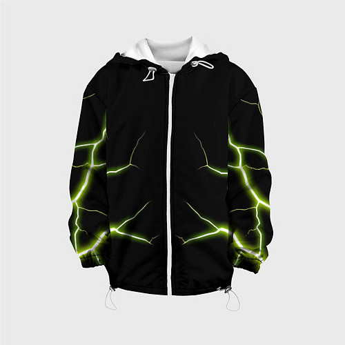 Детская куртка Color green black / 3D-Белый – фото 1