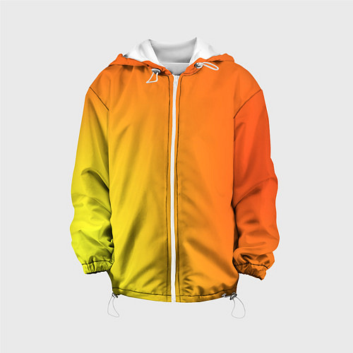 Детская куртка Color orange red / 3D-Белый – фото 1