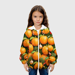 Куртка с капюшоном детская Мандариновое настроение, цвет: 3D-белый — фото 2