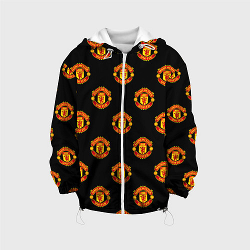 Детская куртка Manchester United Pattern / 3D-Белый – фото 1