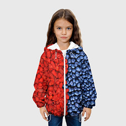 Куртка с капюшоном детская Ягодка, цвет: 3D-белый — фото 2