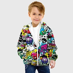 Куртка с капюшоном детская Bombing, цвет: 3D-белый — фото 2