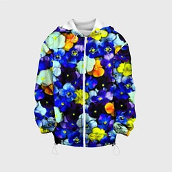 Детская куртка Синие цветы