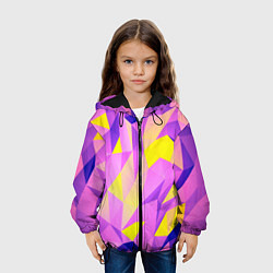 Куртка с капюшоном детская Texture, цвет: 3D-черный — фото 2