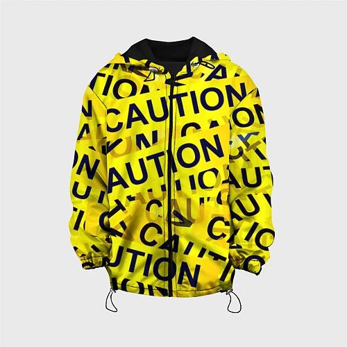 Детская куртка Caution / 3D-Черный – фото 1