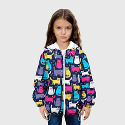 Куртка с капюшоном детская Котятки, цвет: 3D-белый — фото 2