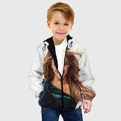Куртка с капюшоном детская Бейонсе, цвет: 3D-черный — фото 2