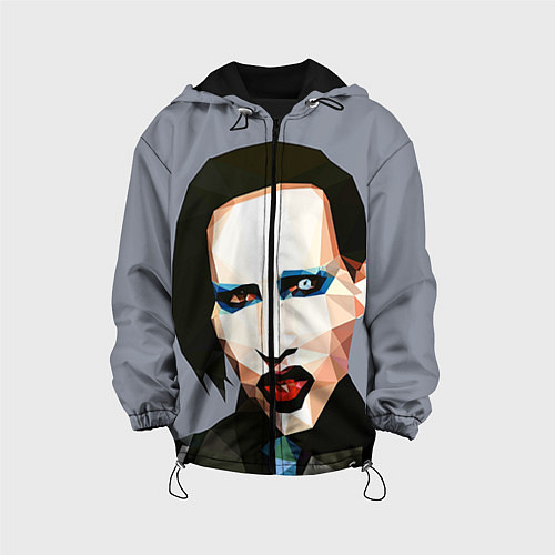 Детская куртка Mаrilyn Manson Art / 3D-Черный – фото 1