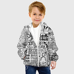 Куртка с капюшоном детская Enter Shikari: Words, цвет: 3D-белый — фото 2