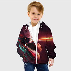 Куртка с капюшоном детская Juggernaut, цвет: 3D-белый — фото 2