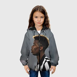 Куртка с капюшоном детская Поль Погба, цвет: 3D-черный — фото 2