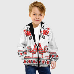 Куртка с капюшоном детская Вышивка 25, цвет: 3D-черный — фото 2