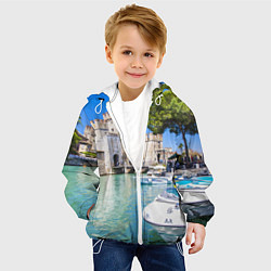 Куртка с капюшоном детская Италия, цвет: 3D-белый — фото 2