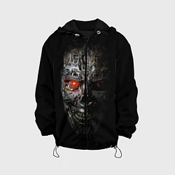 Куртка с капюшоном детская Terminator Skull, цвет: 3D-черный