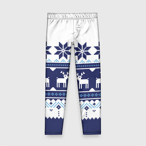 Детские легинсы Скандинавские олени / 3D-принт – фото 1