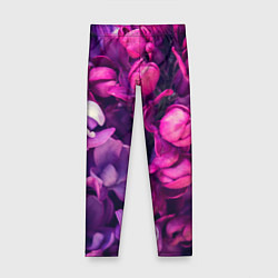 Леггинсы для девочки Тюльпановый сад, цвет: 3D-принт