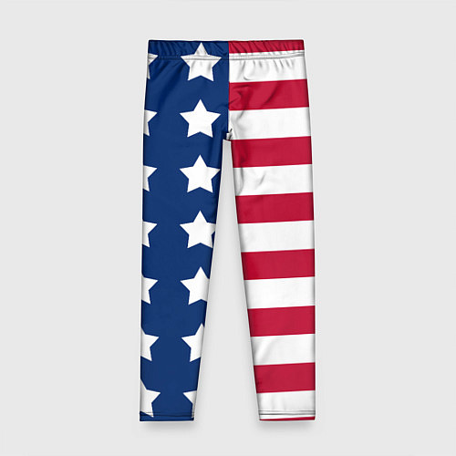Детские легинсы USA Flag / 3D-принт – фото 1