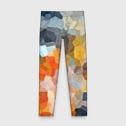Леггинсы для девочки Мозаика в блеске, цвет: 3D-принт
