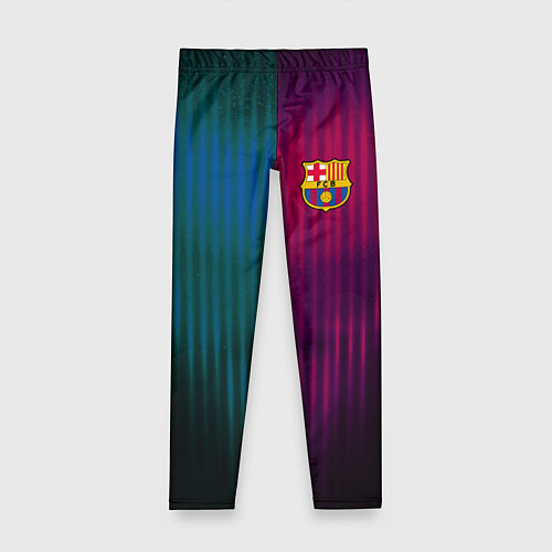 Детские легинсы Barcelona FC: Abstract 2018 / 3D-принт – фото 1