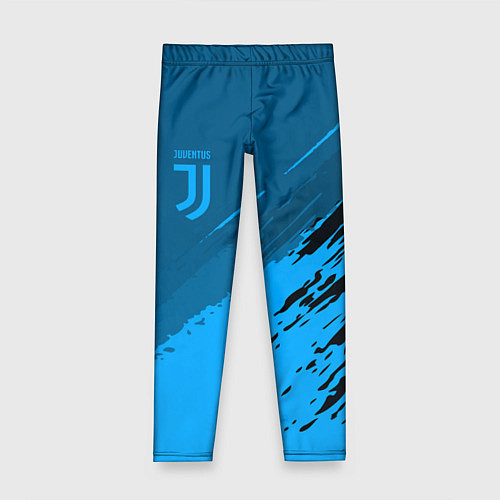 Детские легинсы FC Juventus: Blue Original / 3D-принт – фото 1