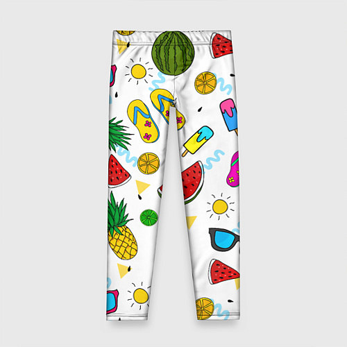 Детские легинсы Летний стиль / 3D-принт – фото 1
