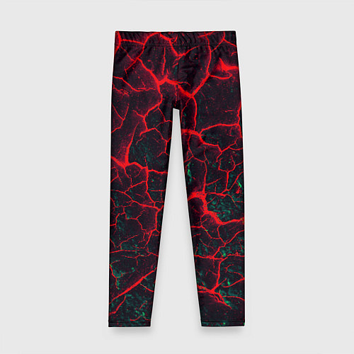 Детские легинсы Молнии красные абстрактные / 3D-принт – фото 1