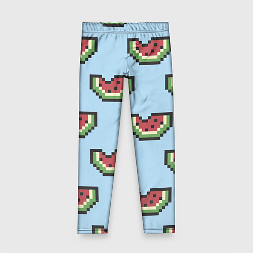 Детские легинсы Пиксельный арбуз / 3D-принт – фото 1