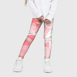 Леггинсы для девочки Pink abstraction, цвет: 3D-принт — фото 2