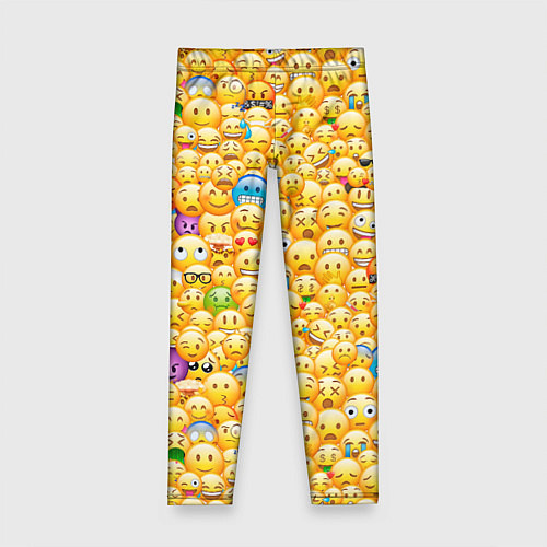 Детские легинсы Смайлики Emoji / 3D-принт – фото 1