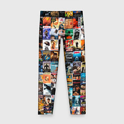 Леггинсы для девочки Постеры фильмов, цвет: 3D-принт