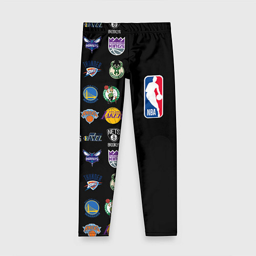 Детские легинсы NBA Team Logos 2 / 3D-принт – фото 1