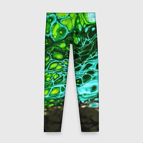 Детские легинсы Кислотные разводы краски / 3D-принт – фото 1