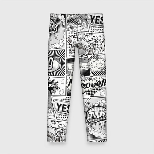 Детские легинсы COMICS ART / 3D-принт – фото 1