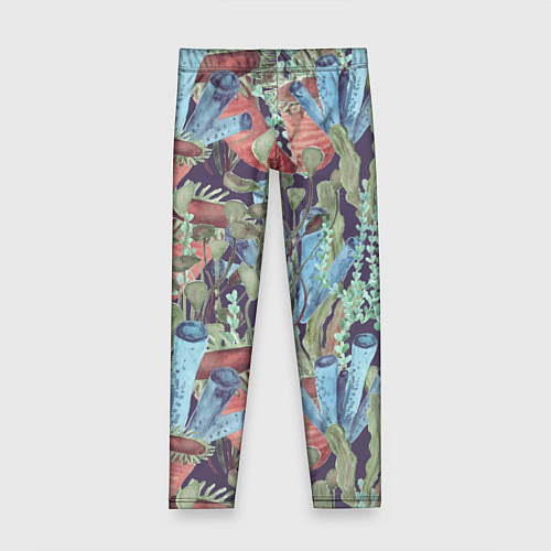 Детские легинсы Водоросли на морском дне / 3D-принт – фото 1